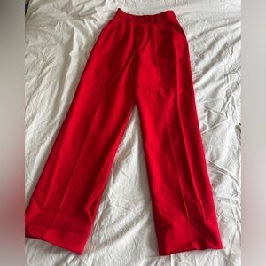 Vibrant Red Trousers
